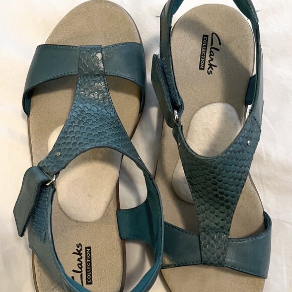 Sandals - Blue Size 8 Clarks - Picture 1 of 5
